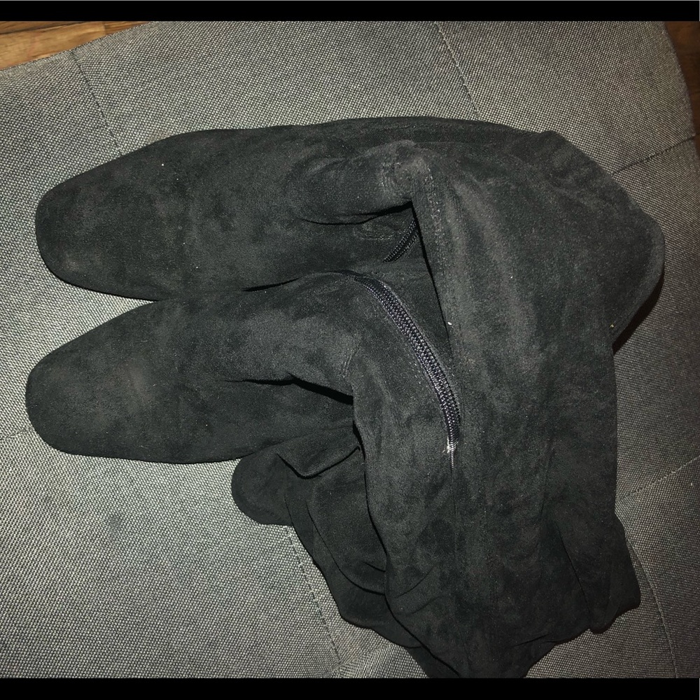 SUEDE OVER THE KNEE BOOTS